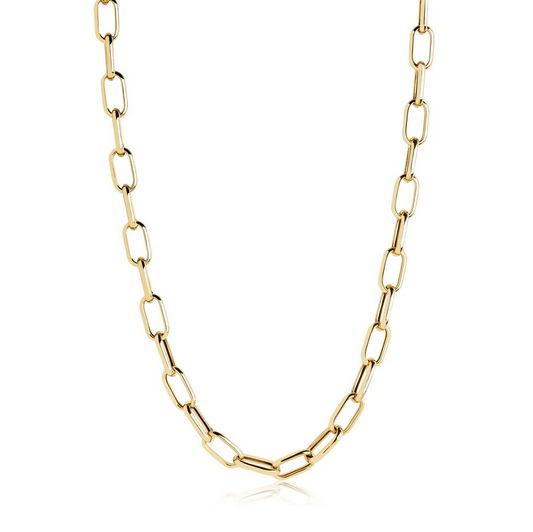 18K Gold-Plated Capri Italian Silver Chain Necklace