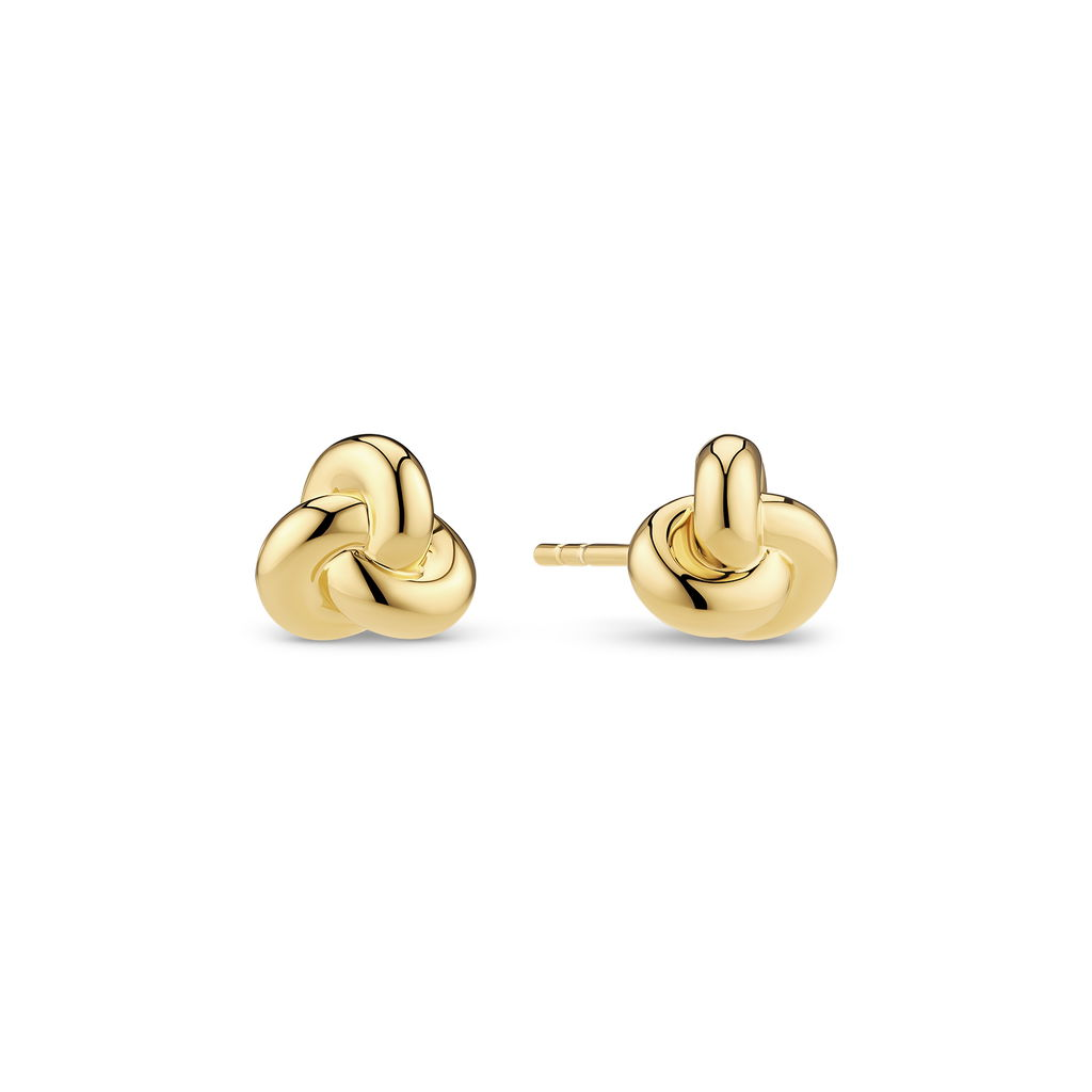18K Gold Plated Imperia Pianura PiccoloTwist Stud Earrings