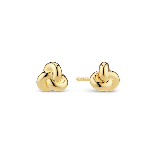 18K Gold Plated Imperia Pianura PiccoloTwist Stud Earrings