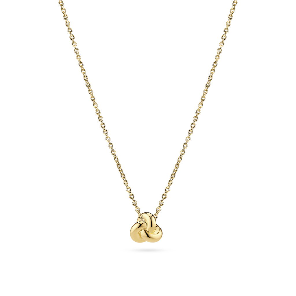 18K Gold-Plated Imperia Pianura Piccolo Knot Italian Necklace