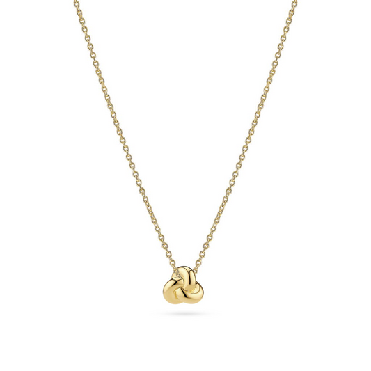 18K Gold-Plated Imperia Pianura Piccolo Knot Italian Necklace