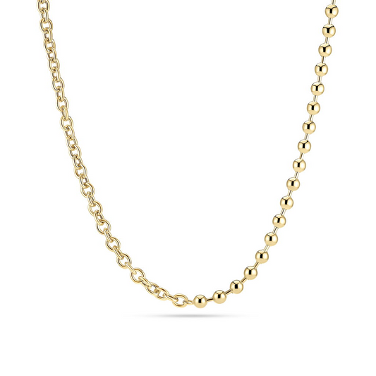 18K Gold Plated Beaded Bormio Chain
