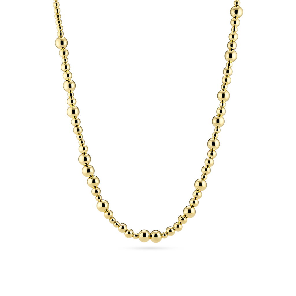 18K Gold Plated Beaded Bormio Grande Italian Chain