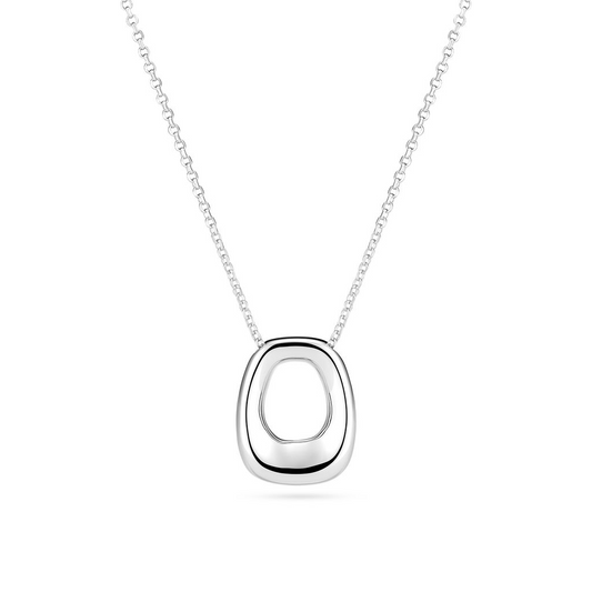 Sterling Silver Borsa Pianura Piccolo Italian Silver Necklace