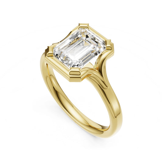 14K  Open Head Split-Shank Semi-Mount Engagement Ring