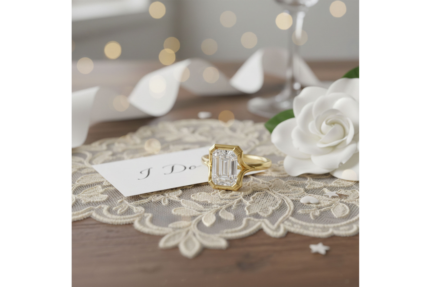 14K  Open Head Split-Shank Semi-Mount Engagement Ring