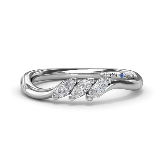 14K Marquise Stackable Diamond Band