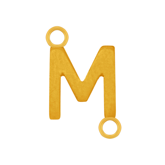 14 Karat Yellow Gold J Initial Charms