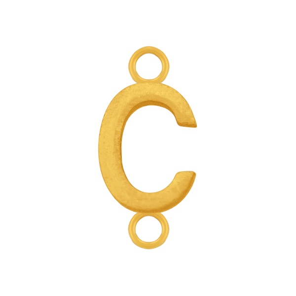 14 Karat Yellow Gold J Initial Charms