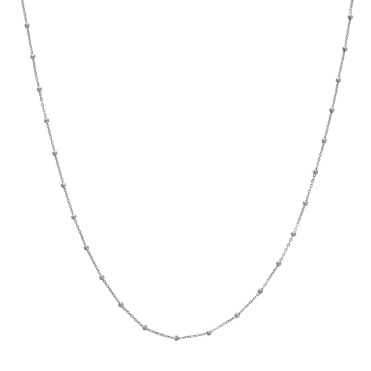 14K Faceted Bead Saturn Chain