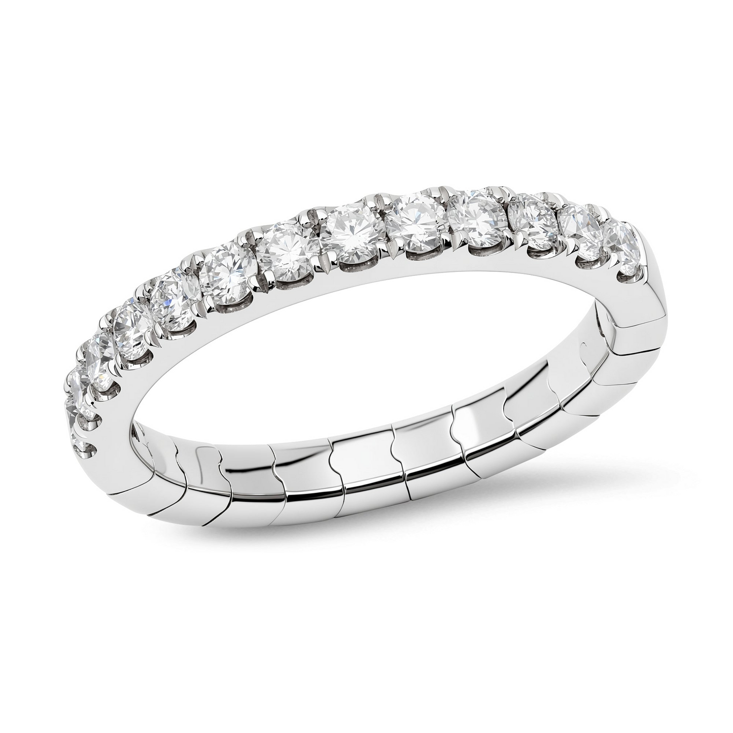 14K Flexible Fit True Comfort Diamond Wedding Band