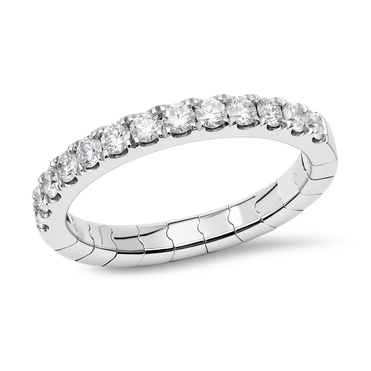 14K Flexible Fit True Comfort Diamond Wedding Band