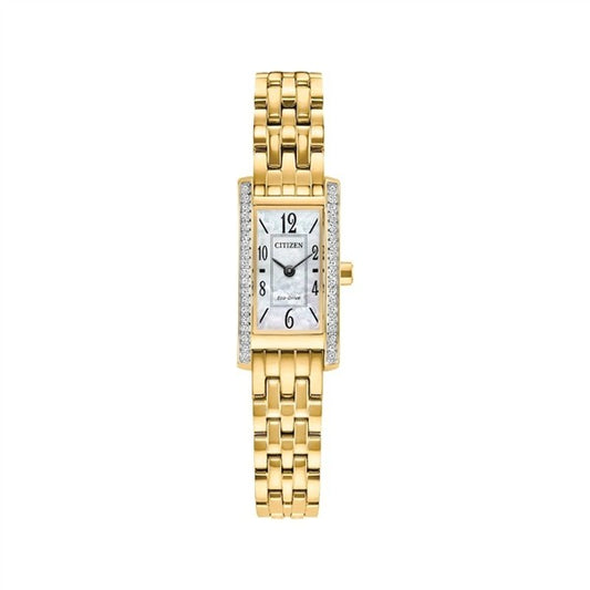 Citizen Eco-Drive Petite Palidoro Gold-Tone Stainless Steel Link Watch