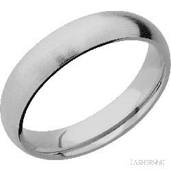 5 mm wide Domed Titanium band.