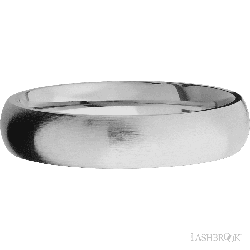5 mm wide Domed Titanium band.