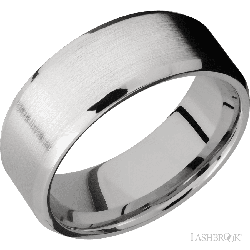 8 mm wide Beveled Cobalt Chrome band.