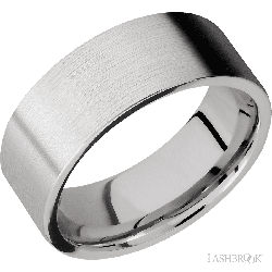 8 mm wide Flat Cobalt Chrome band.