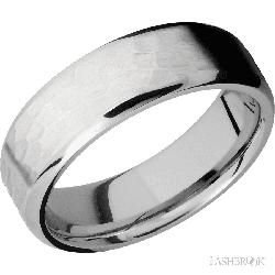 7 mm wide Beveled Cobalt Chrome band.