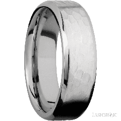7 mm wide Beveled Cobalt Chrome band.