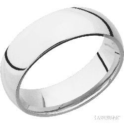 7 mm wide Domed Cobalt Chrome band.