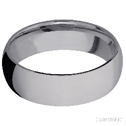 7 mm wide Domed Tantalum band.