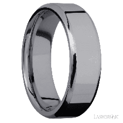 7 mm wide Beveled Tantalum band.