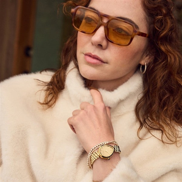 Citizen Eco-Drive® Rainell Gold Tone Teardrop Case Watch