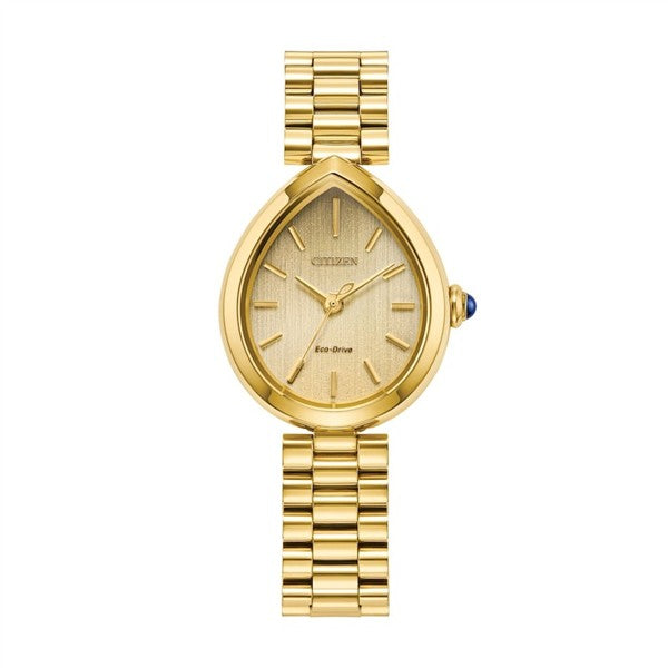 Citizen Eco-Drive® Rainell Gold Tone Teardrop Case Watch